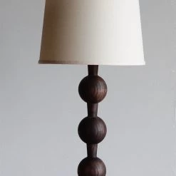 Super Simple LIGHTING HUGO BARBELL TABLE LAMP - DARK WASH