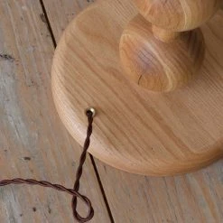 Super Simple HUGO BARBELL FLOOR LAMP - NATURAL