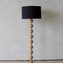 Super Simple HUGO BARBELL FLOOR LAMP - NATURAL