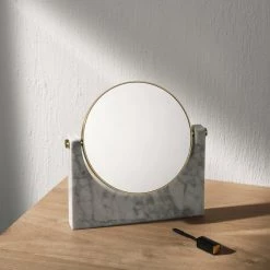 Super Simple PEPE MIRROR - WHITE MARBLE DECOR