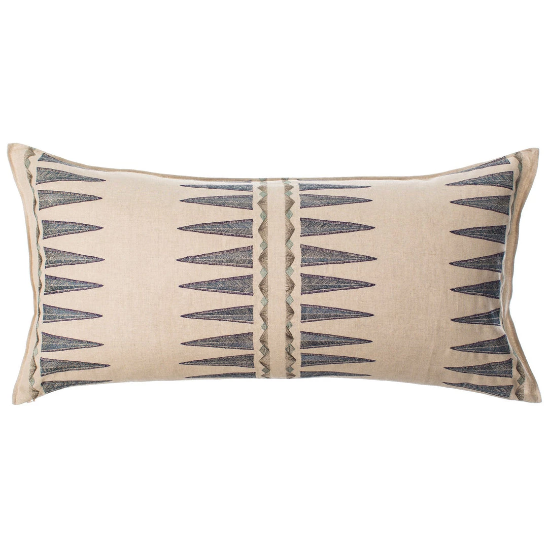 Super Simple NAVY QUILL LUMBAR PILLOW 1 Super Simple NAVY QUILL LUMBAR PILLOW