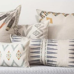 Super Simple NAVY QUILL LUMBAR PILLOW