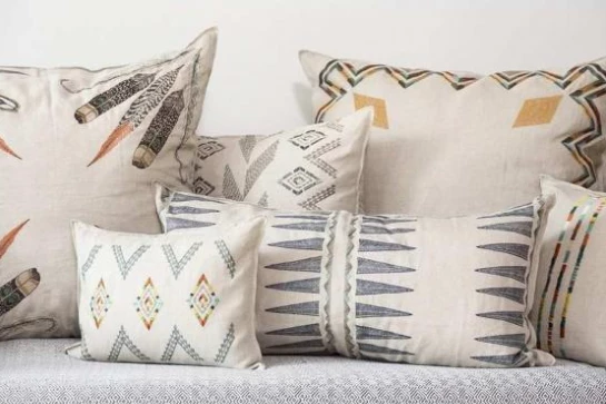 Super Simple NAVY QUILL LUMBAR PILLOW 2 Super Simple NAVY QUILL LUMBAR PILLOW