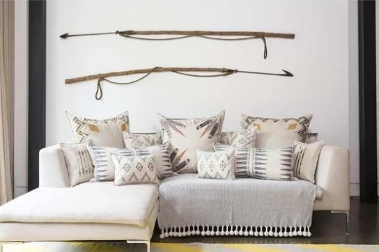 Super Simple NAVY QUILL LUMBAR PILLOW 3 Super Simple NAVY QUILL LUMBAR PILLOW