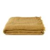 Super Simple SIMPLE LINEN THROW BLANKET - MUSTARD THROWS