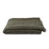 Super Simple THROWS SIMPLE LINEN THROW BLANKET - OLIVE
