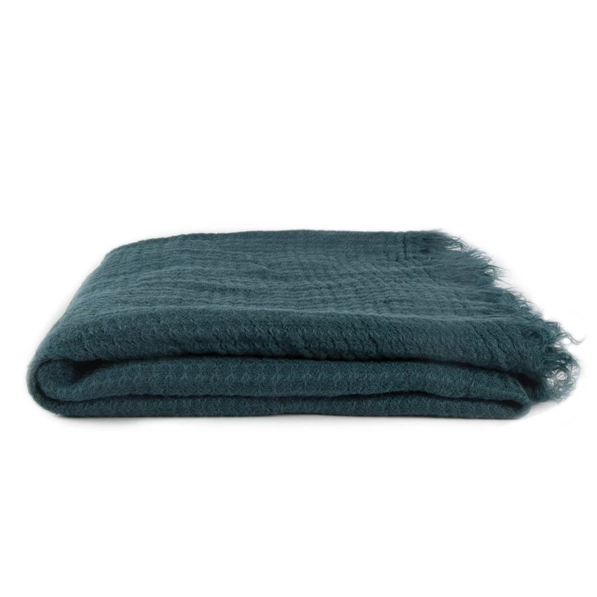 Super Simple SIMPLE LINEN THROW BLANKET - PEACOCK 1 Super Simple SIMPLE LINEN THROW BLANKET - PEACOCK