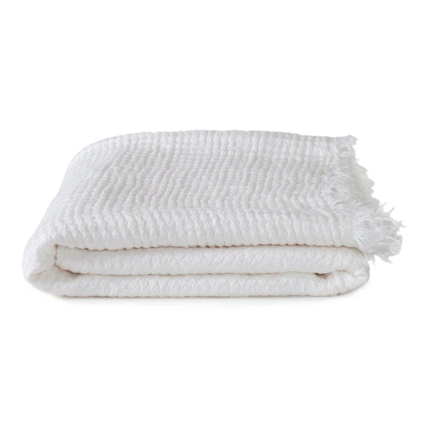 Super Simple SIMPLE LINEN THROW BLANKET - WHITE 1 Super Simple SIMPLE LINEN THROW BLANKET - WHITE