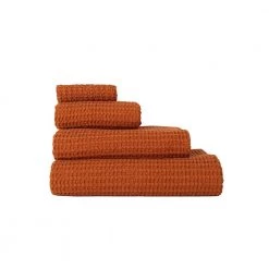 Super Simple BATH SIMPLE WAFFLE TOWELS - TERRA COTTA