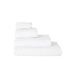 Super Simple SIMPLE WAFFLE TOWELS - WHITE BATH