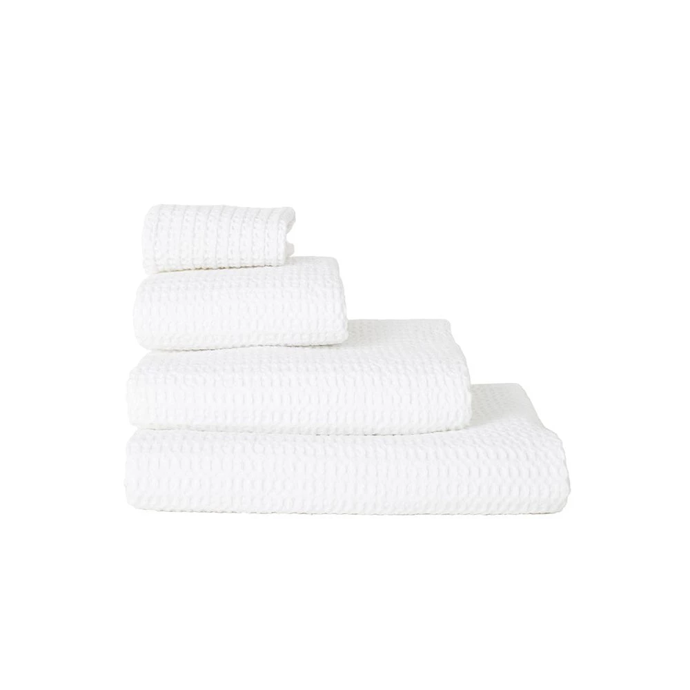 Super Simple SIMPLE WAFFLE TOWELS - WHITE BATH 1 Super Simple SIMPLE WAFFLE TOWELS - WHITE BATH