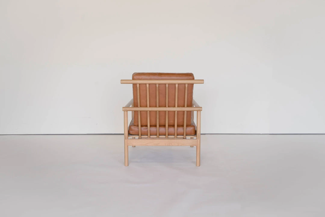 Super Simple OAK & LEATHER LOUNGE CHAIR - CARAMEL FURNITURE 5 Super Simple OAK & LEATHER LOUNGE CHAIR - CARAMEL FURNITURE