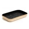 Super Simple DECOR SMALL LEATHER & WOOL TRAY - HEATHER BLACK