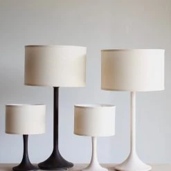 Super Simple LIGHTING TRUMPET SMALL TABLE LAMP - WHITE WASH