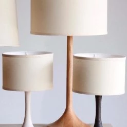 Super Simple LIGHTING TRUMPET SMALL TABLE LAMP - WHITE WASH