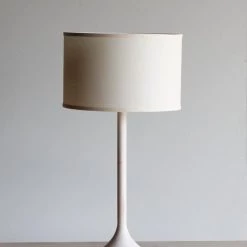 Super Simple TRUMPET LARGE TABLE LAMP - WHITE WASH LIGHTING