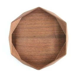 Super Simple FACETED WALNUT TRAY DECOR