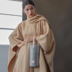 Super Simple LEATHER & FELT WINE CARRIER