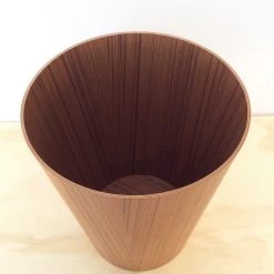 Super Simple BATH WOOD WASTE BASKET - AYOUS TEAK